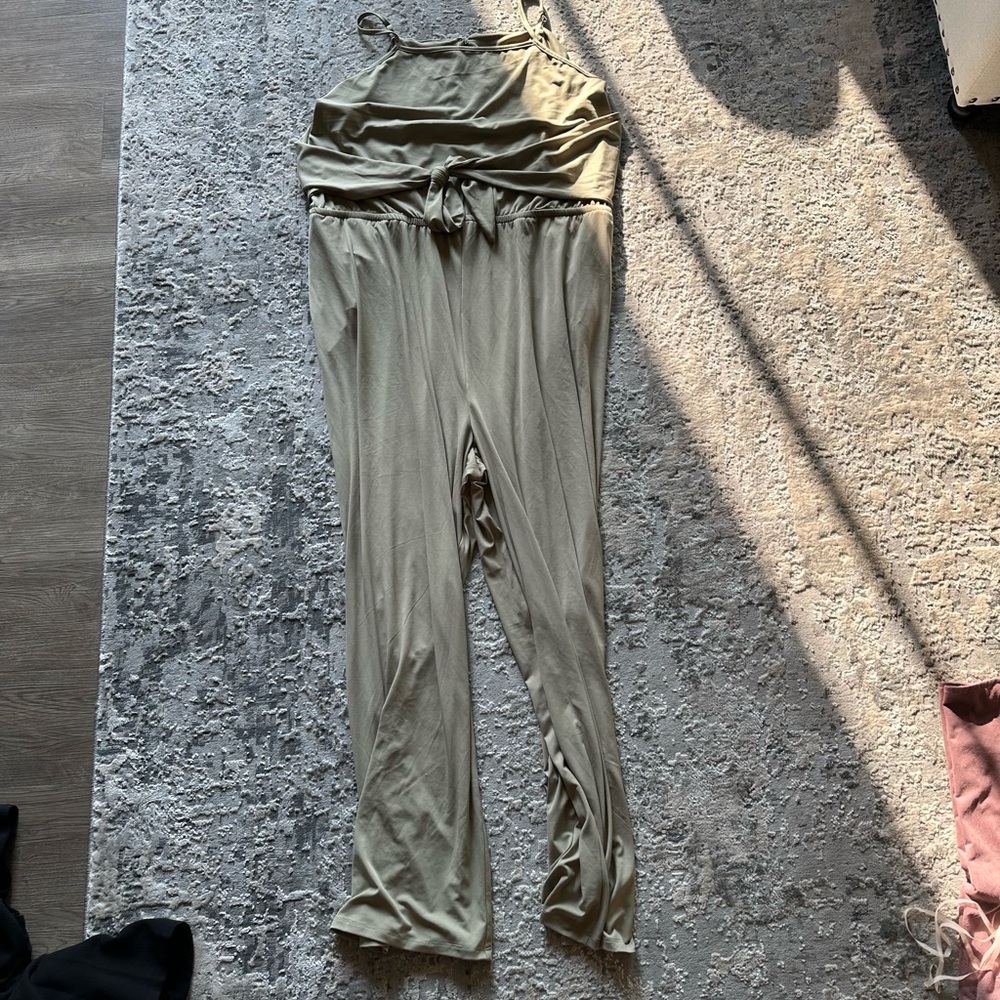 Maurices Tan Jumpsuit with Soft Stretchy Fabric